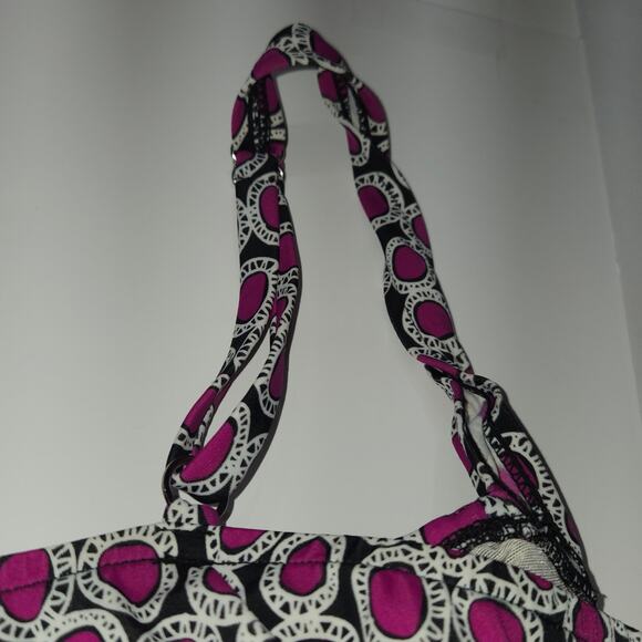 A&H Sportswear Womens 26W Tankini Top Plus Size Swimsuit Pink Black Polka Dots - Picture 7 of 16